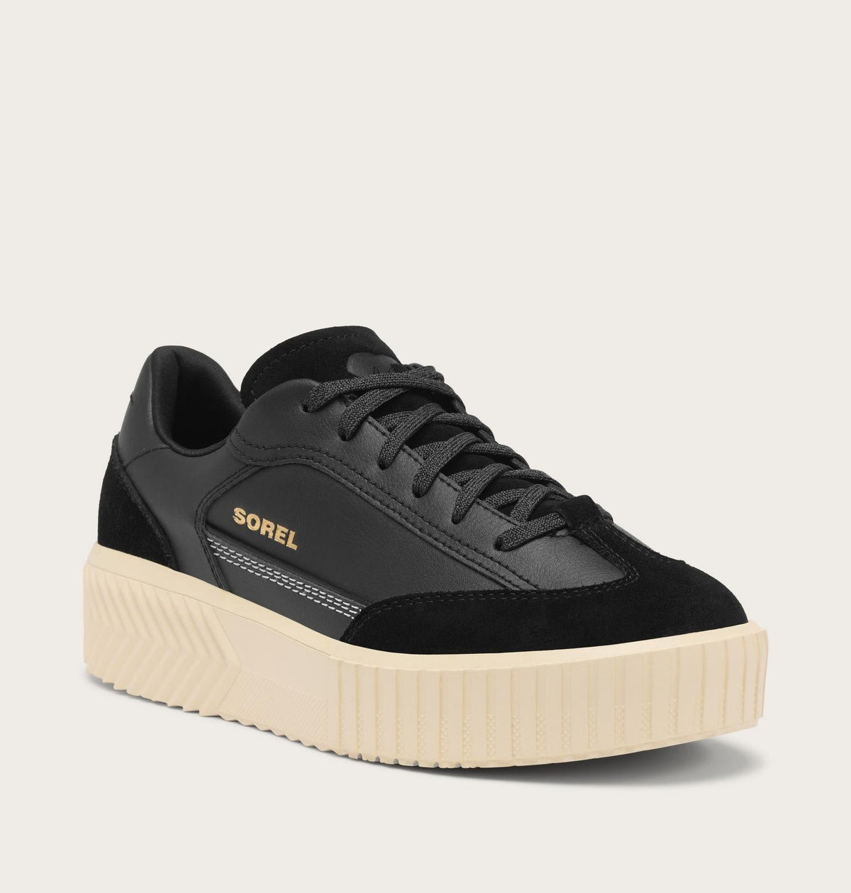 Ona Ave™ T-Toe Women's Sneaker - Black, Honey White