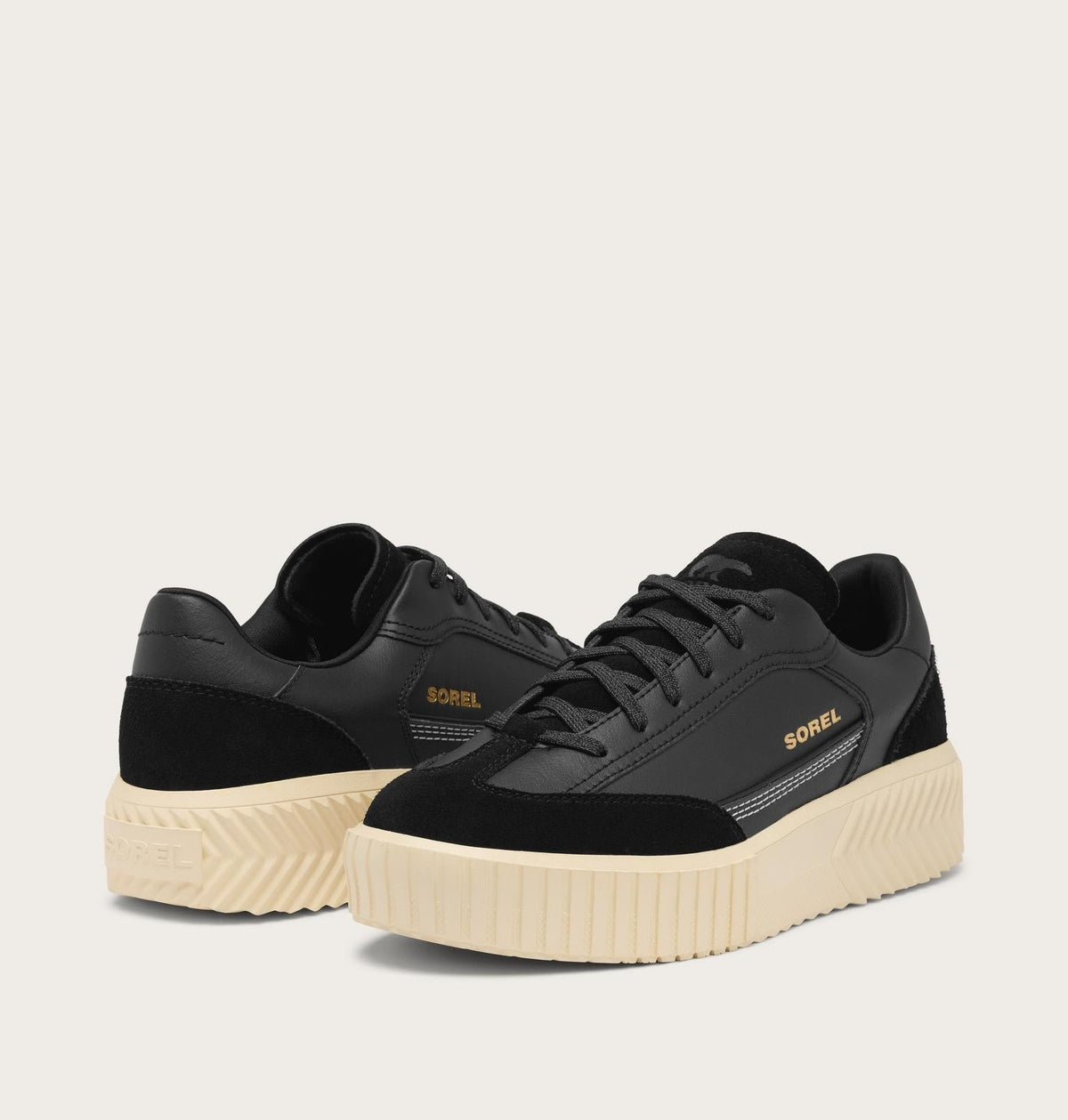 Ona Ave™ T-Toe Women's Sneaker - Black, Honey White