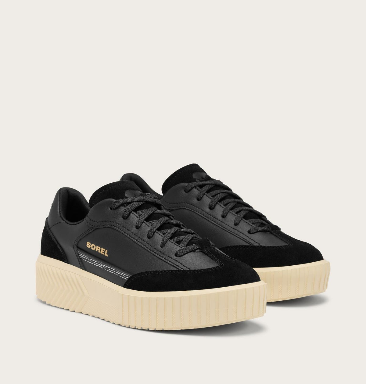 Ona Ave™ T-Toe Women's Sneaker - Black, Honey White