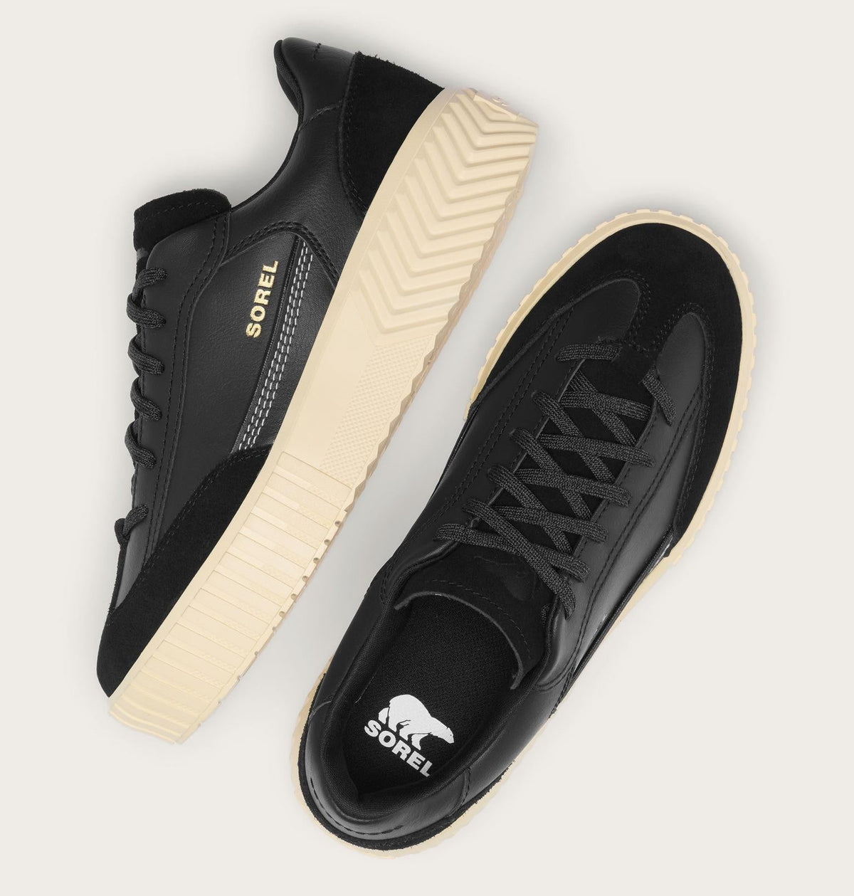 Ona Ave™ T-Toe Women's Sneaker - Black, Honey White