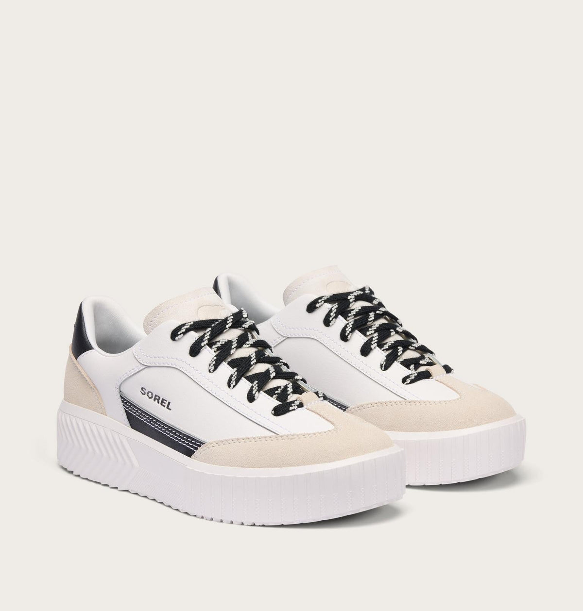 Ona Ave™ T-Toe Women's Sneaker - Sea Salt, Black