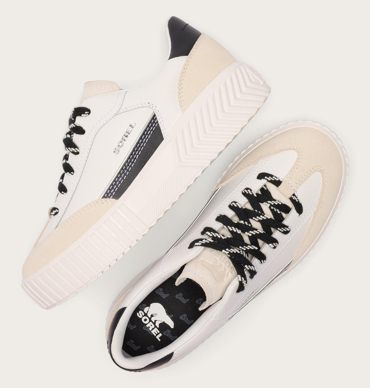 Ona Ave™ T-Toe Women's Sneaker - Sea Salt, Black