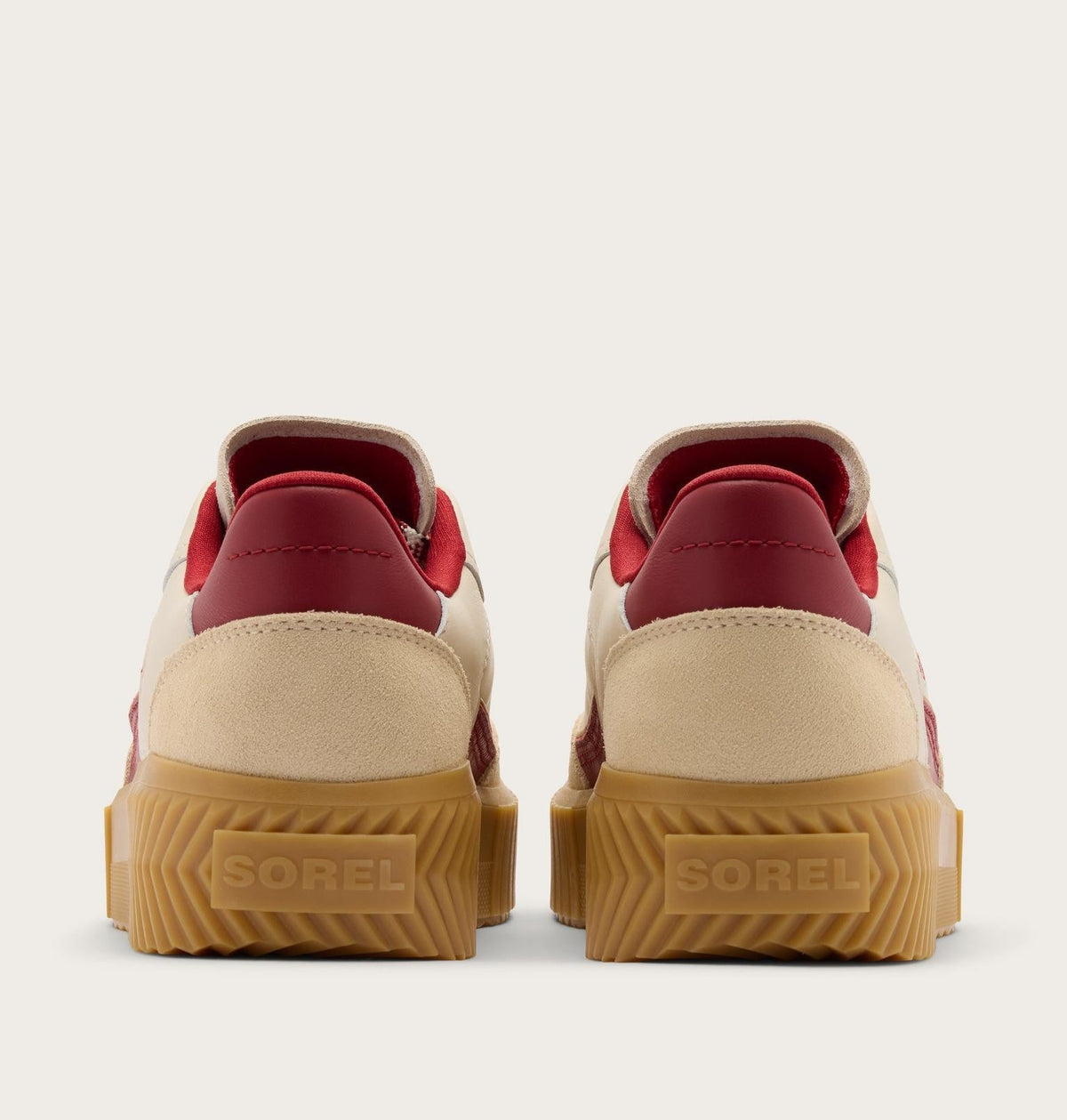Ona Ave™ T-Toe Women's Sneaker - Chalk, Red Dahlia