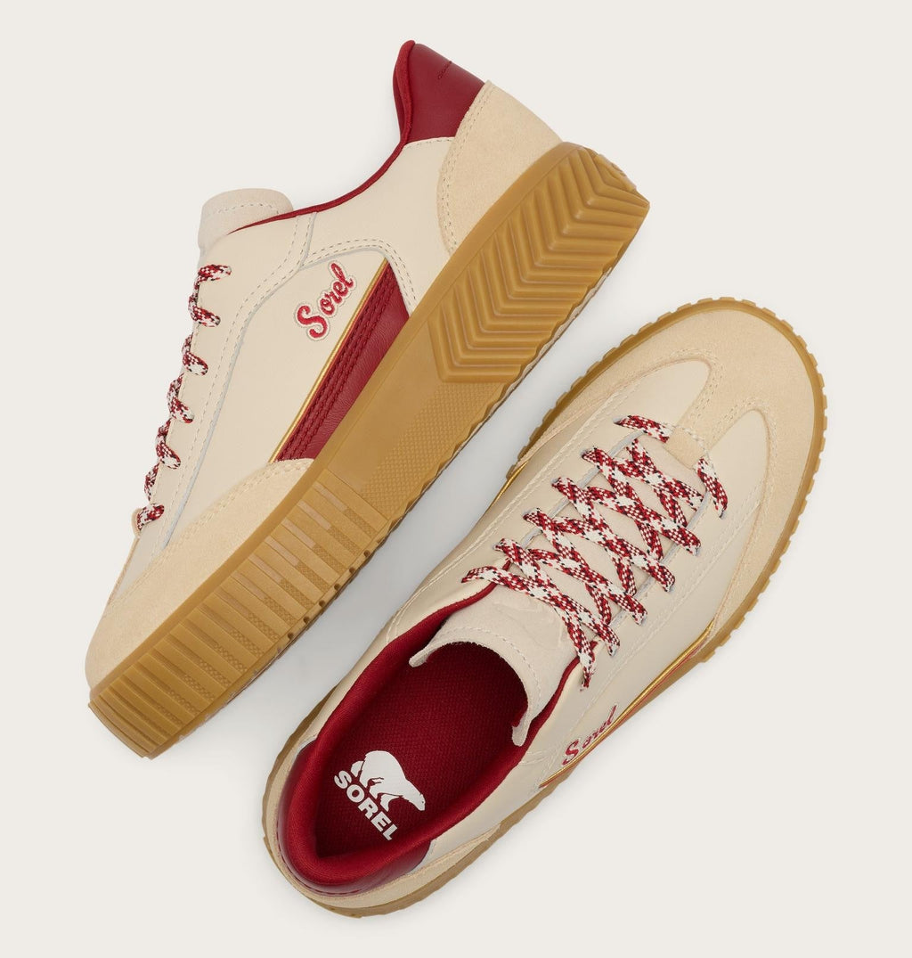Ona Ave™ T-Toe Women's Sneaker - Chalk, Red Dahlia