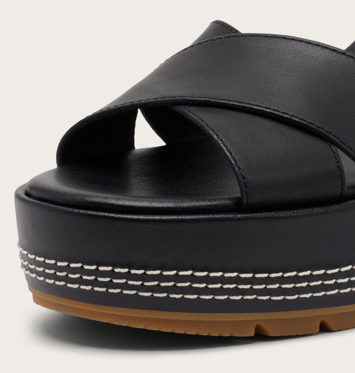 Sunpeak™ Wedge Ankle Strap Women's Sandal - Black, Gum 2