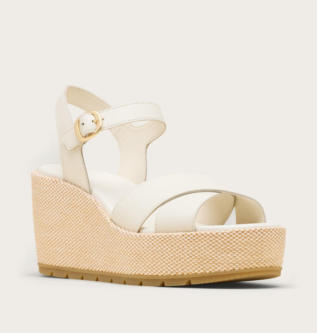 Sunpeak™ Wedge Ankle Strap Women's Sandal - Chalk, Gum 16