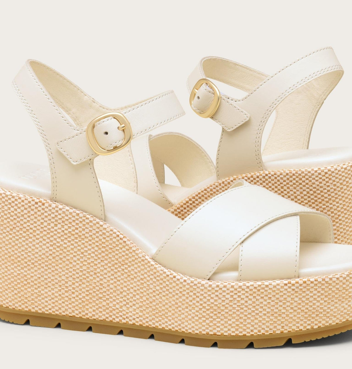 Sunpeak™ Wedge Ankle Strap Women's Sandal - Chalk, Gum 16