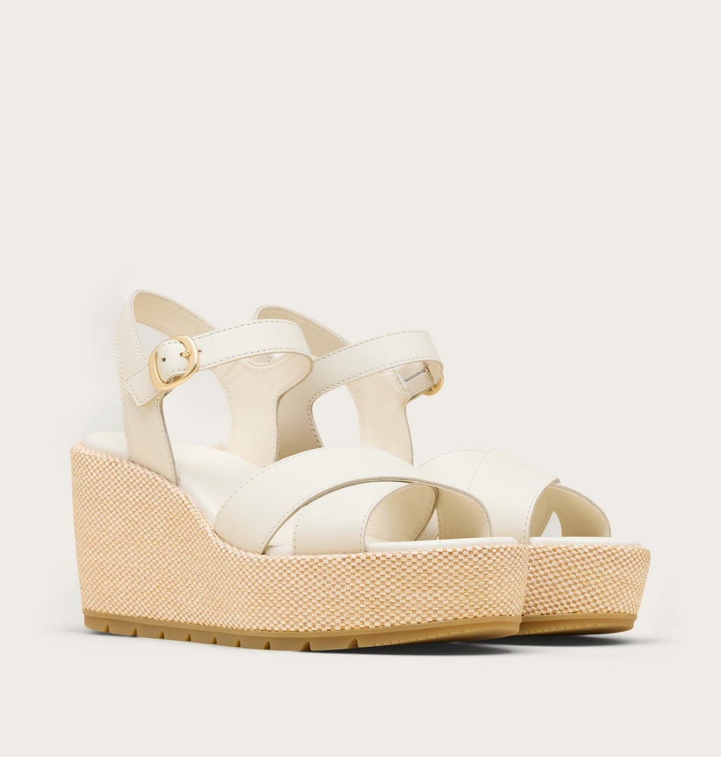 Sunpeak™ Wedge Ankle Strap Women's Sandal - Chalk, Gum 16