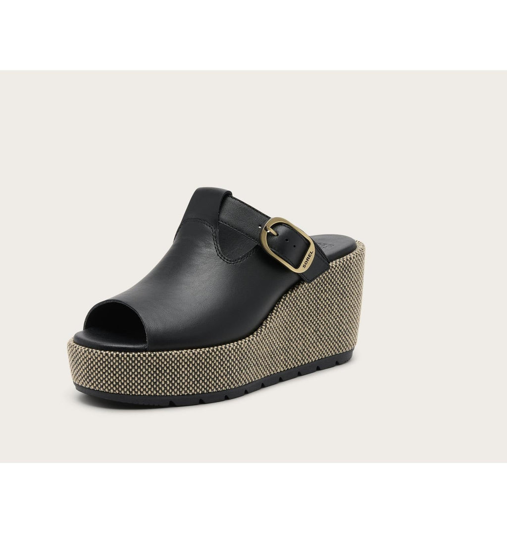 Sunpeak™ Wedge Slide Women's Sandal - Black, Natural