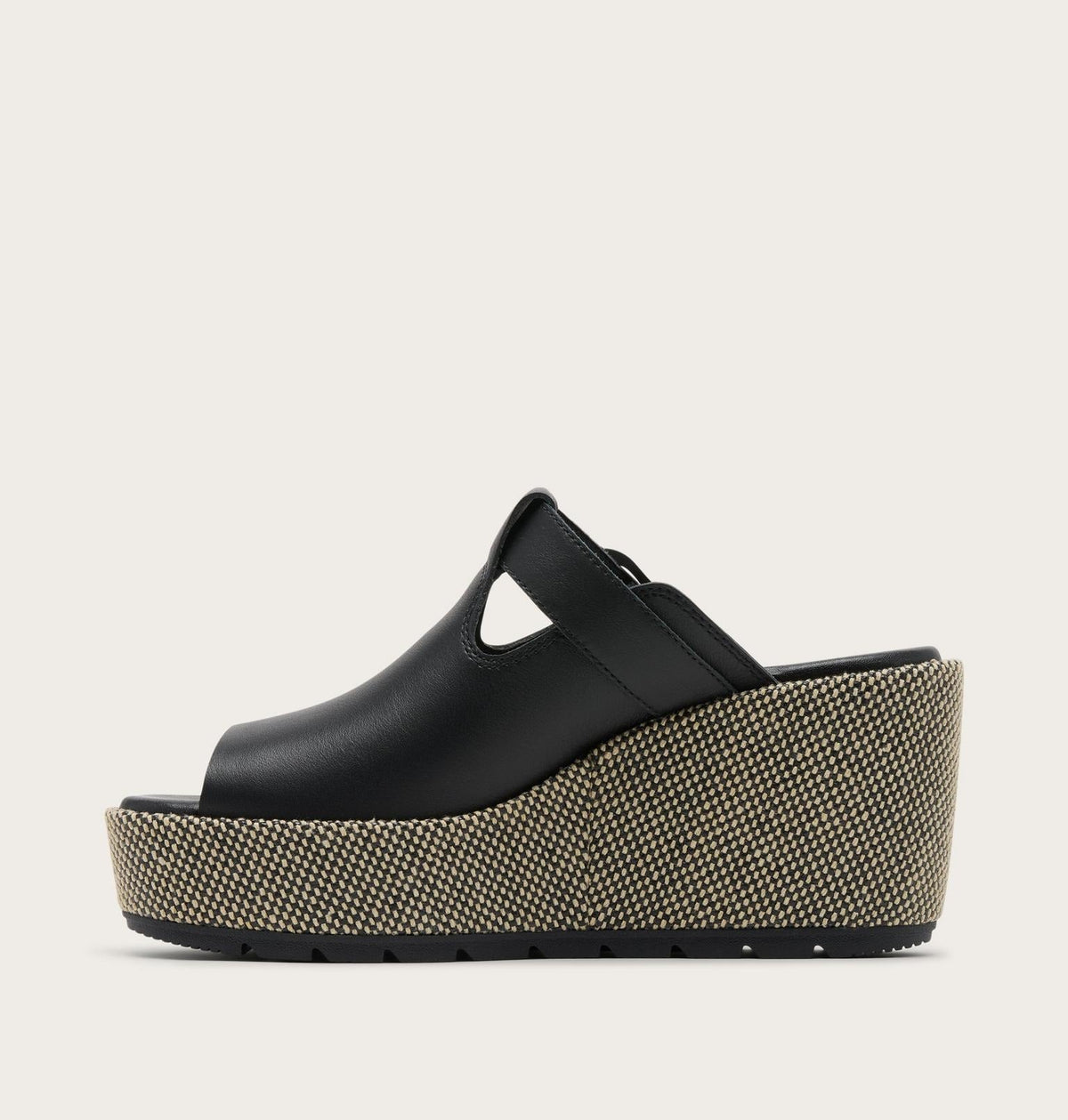 Sunpeak™ Wedge Slide Women's Sandal - Black, Natural