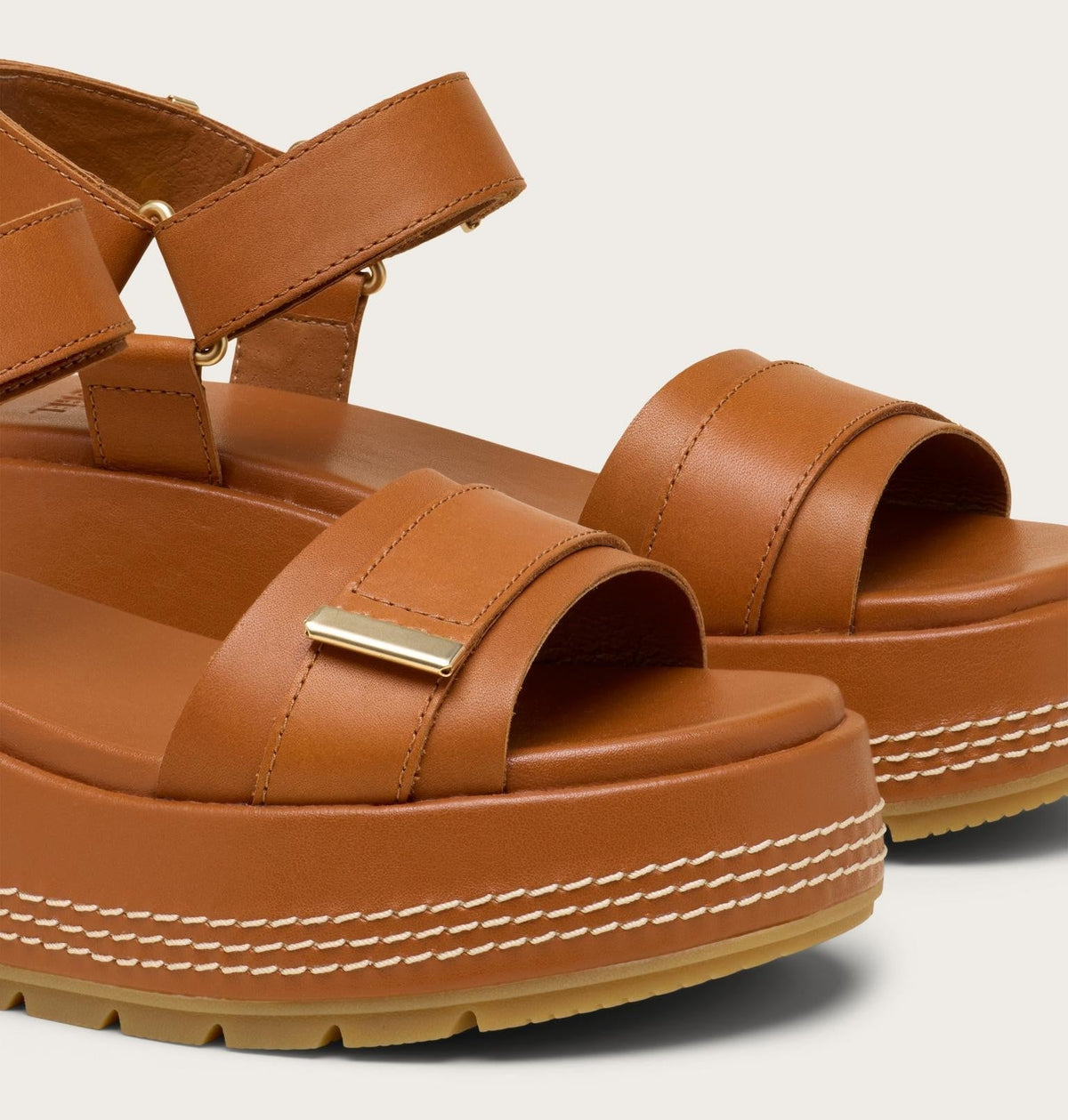 Sunpeak™ Platform Y-Strap Women's Sandal - Iced Tea, Gum 16