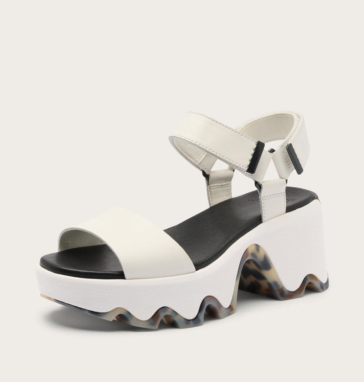 Kinetic™ Aura Y-Strap Women's Sandal - Sea Salt, Black