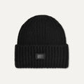 Kids' Chunky Rib Beanie - BLACK