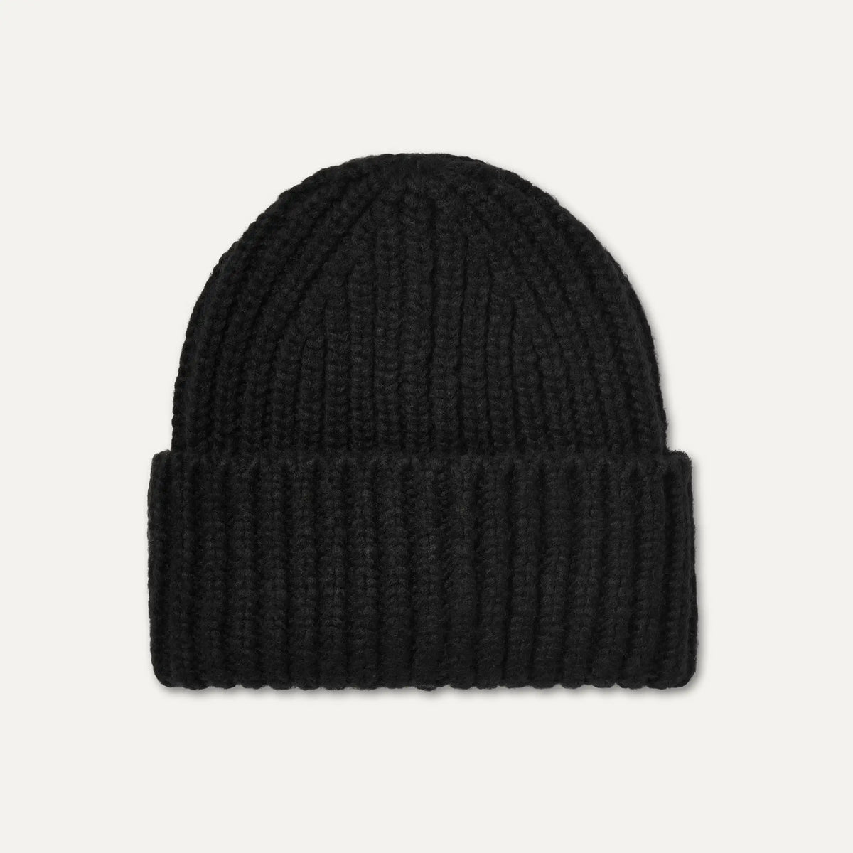 Kids' Chunky Rib Beanie - BLACK