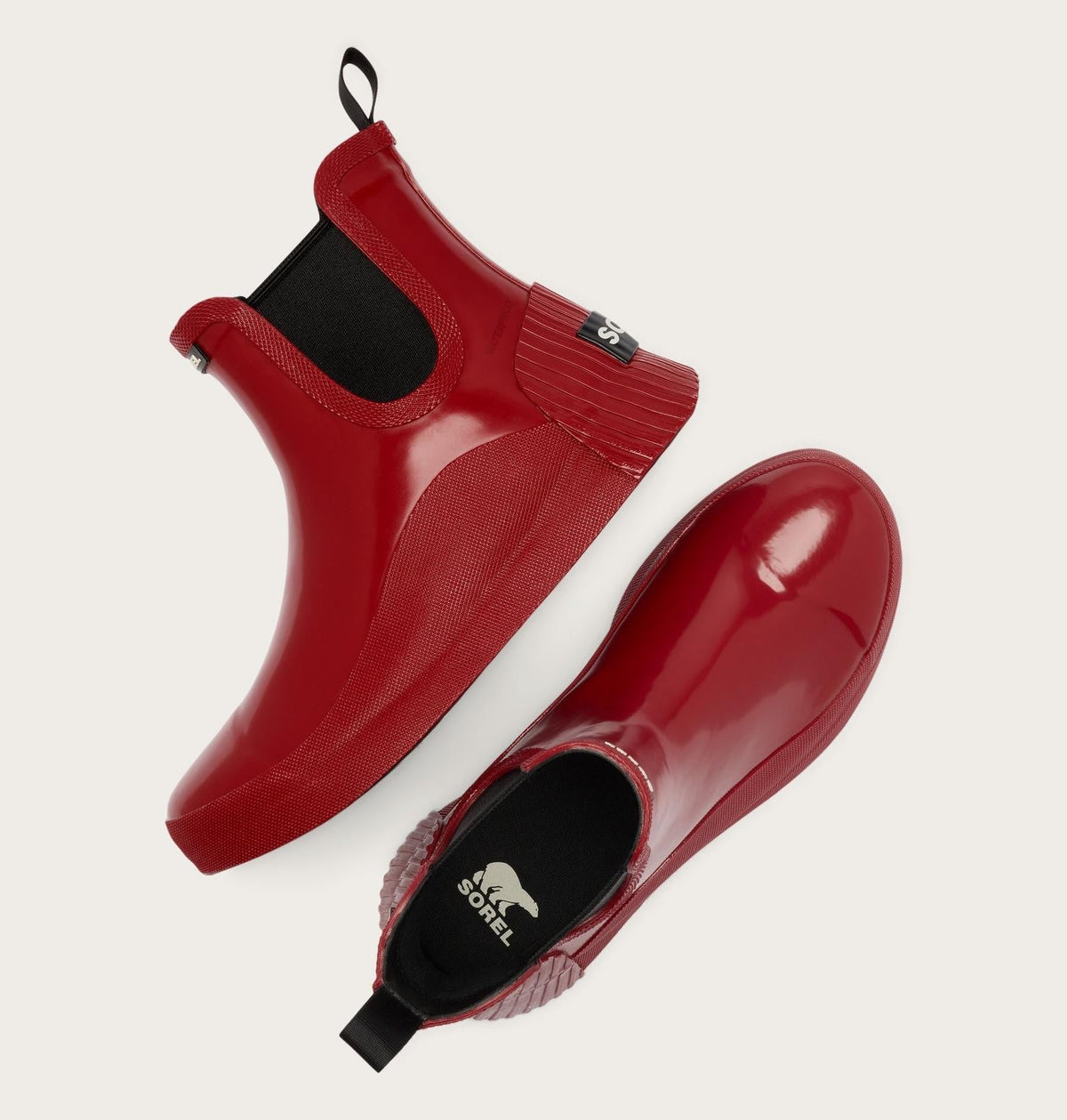 Out N About™ IV Chelsea Rain Women's Waterproof Boot - Red Dahlia, Black