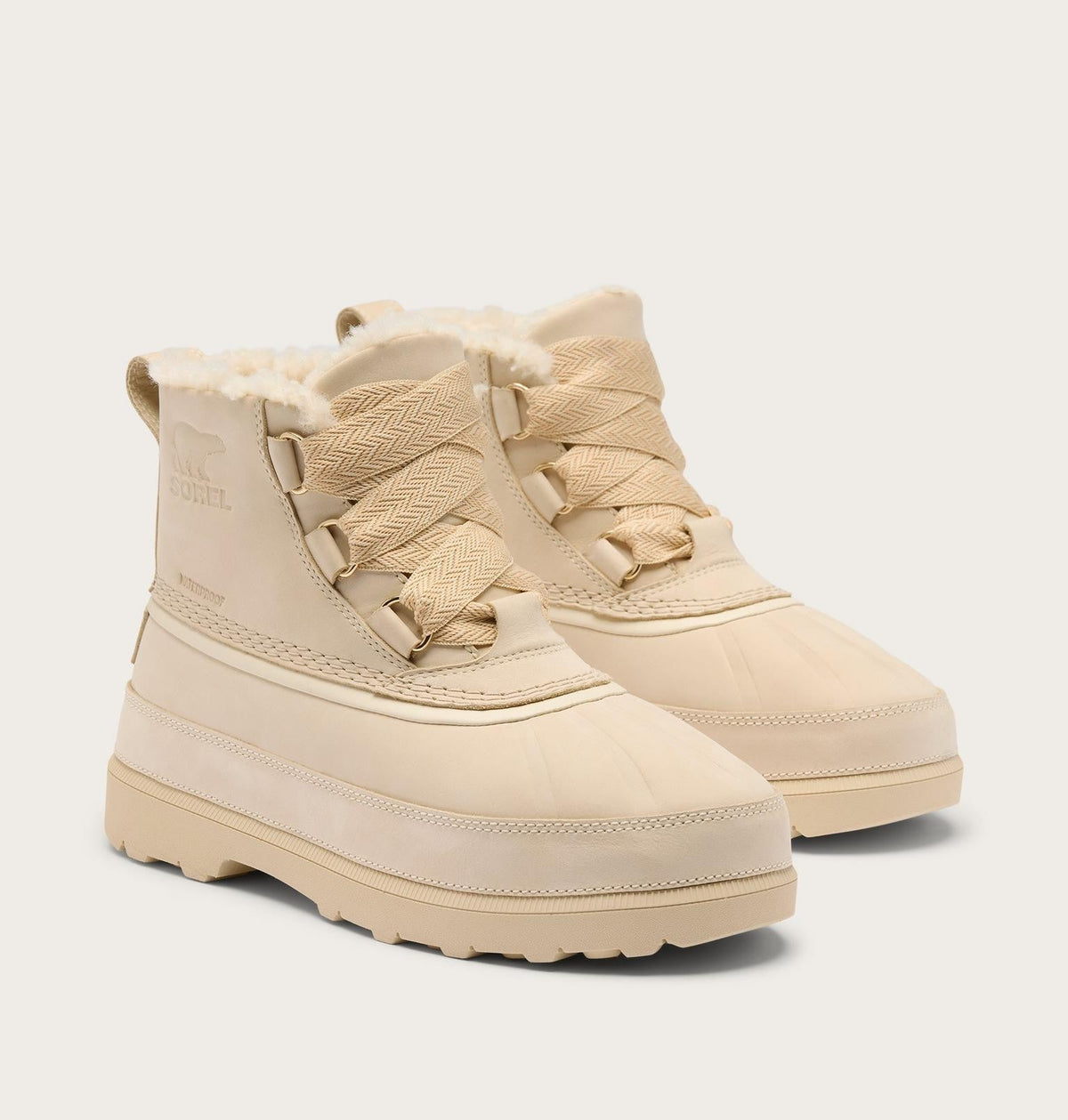 Ambler™ Fireside Chukka Women's Waterproof Boot - Bleached Ceramic, Warm Gold