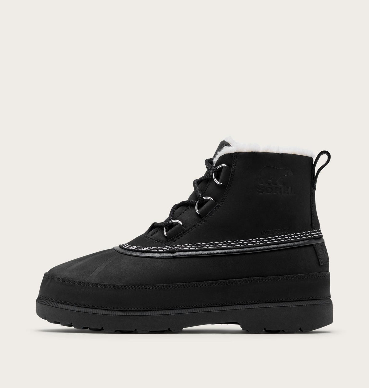 Ambler™ Fireside Chukka Men's Waterproof Boot - Black, Dark Stone