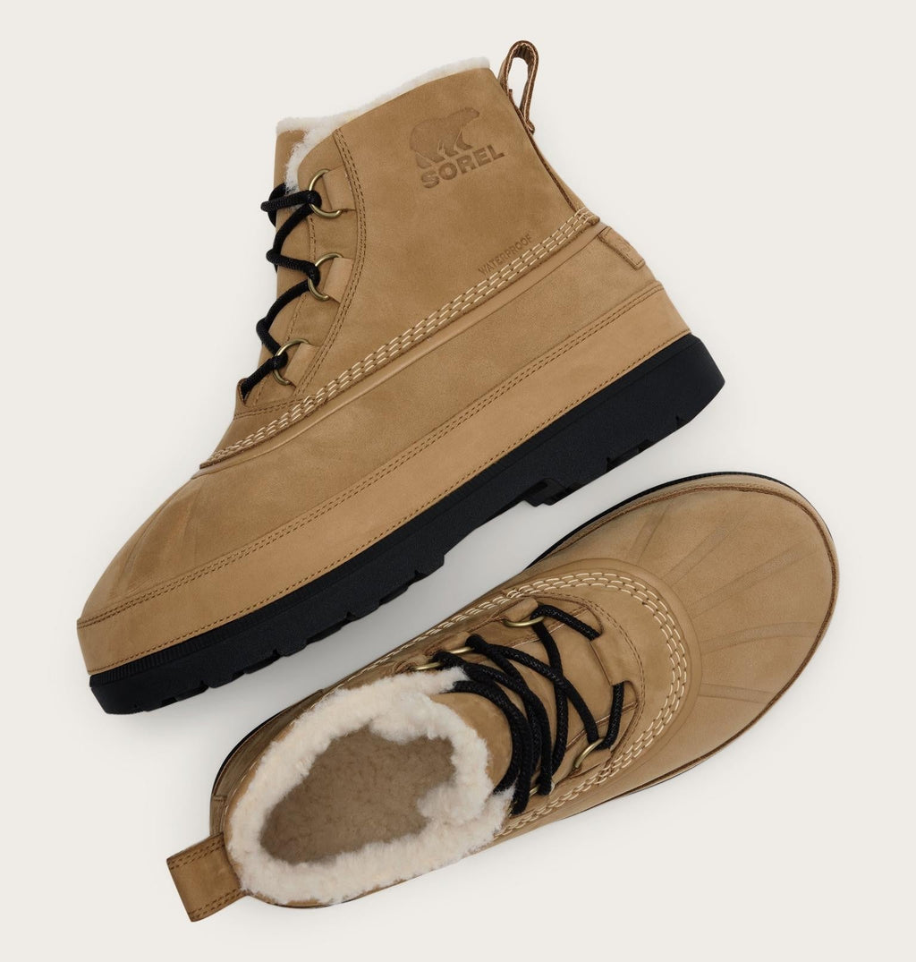 Ambler™ Fireside Chukka Men's Waterproof Boot - Caribou Buff, Black