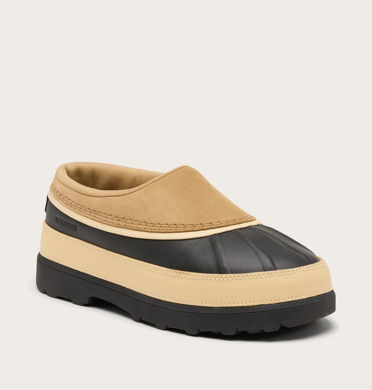 Ambler™ Waterproof Men's Clog - Caribou Buff, Black