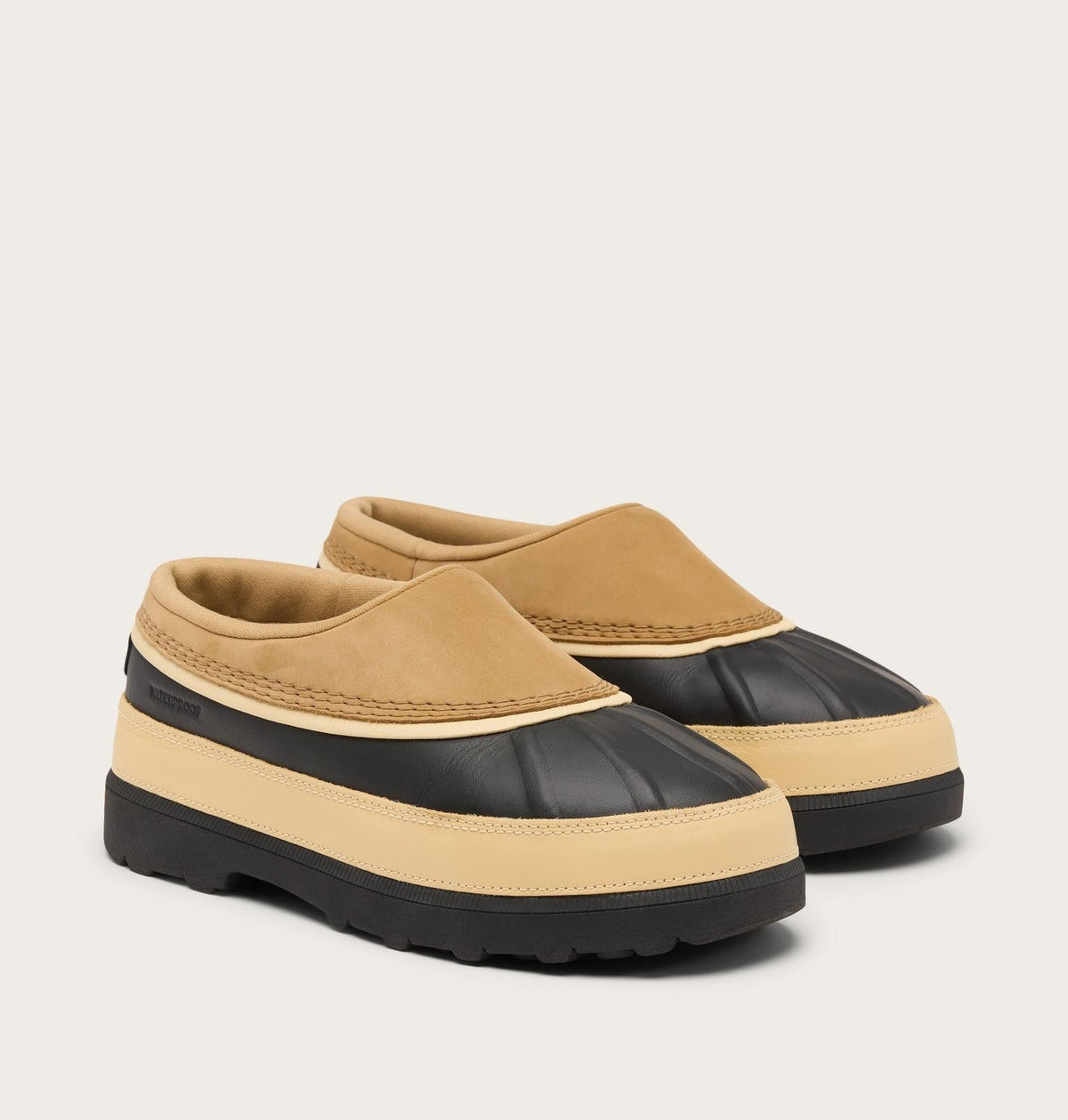 Ambler™ Waterproof Men's Clog - Caribou Buff, Black