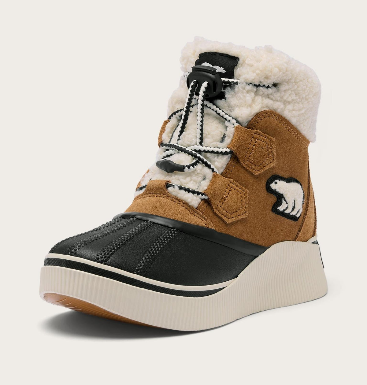 Big Kids Out N About™ IV Chillz Winter Boot - Taffy Leather, Black