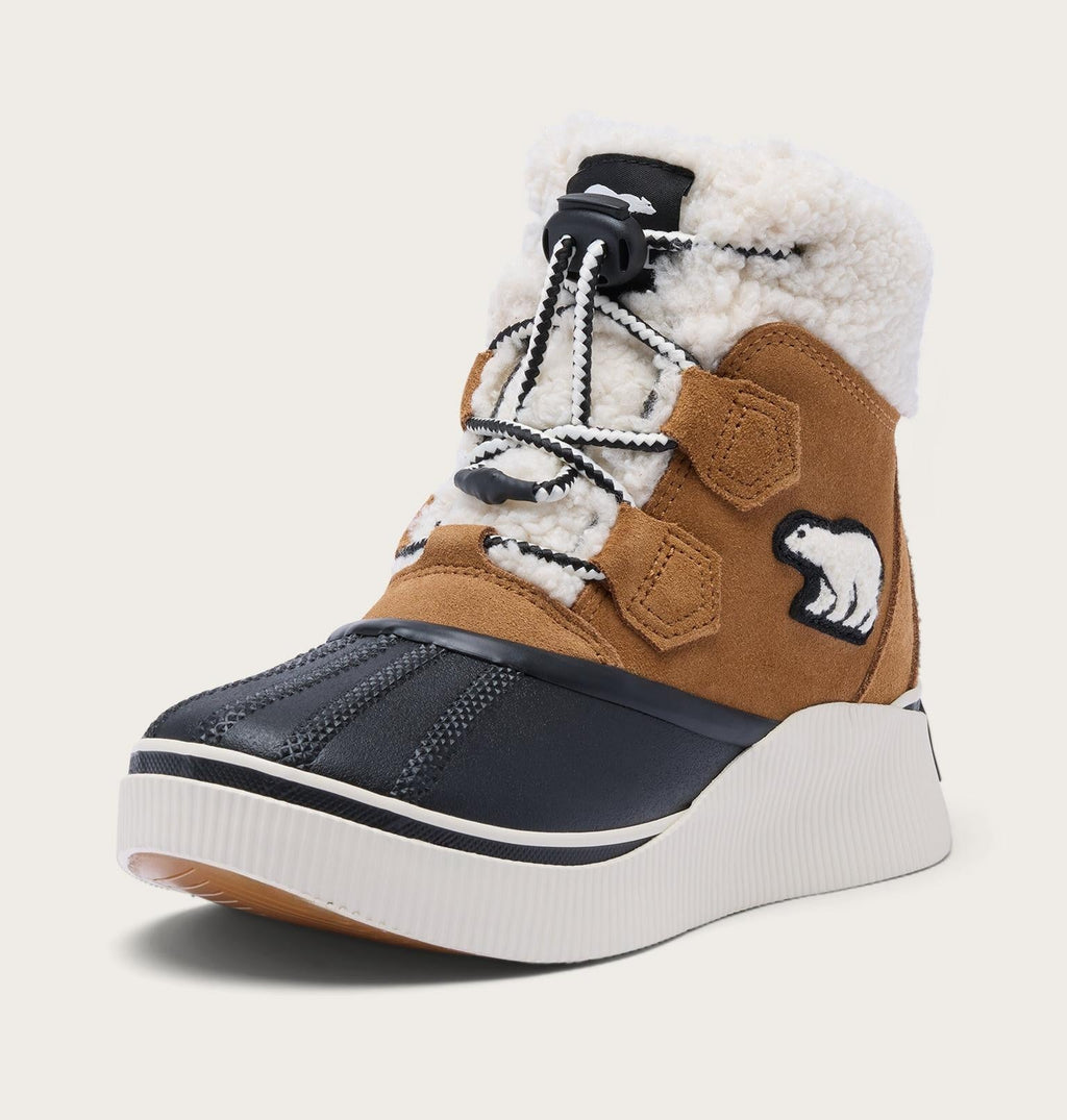 Little Kids Out N About™ IV Chillz Winter Boot - Taffy Leather, Black