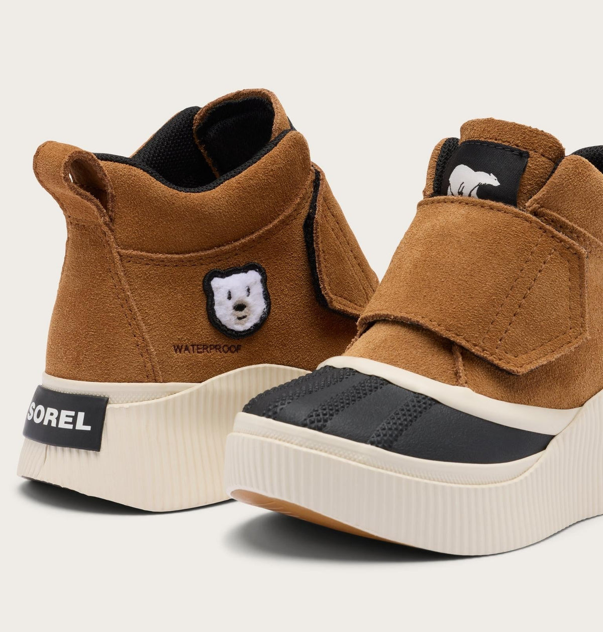 Toddler Out N About™ IV Strap Waterproof Boot - Taffy, Light Bisque