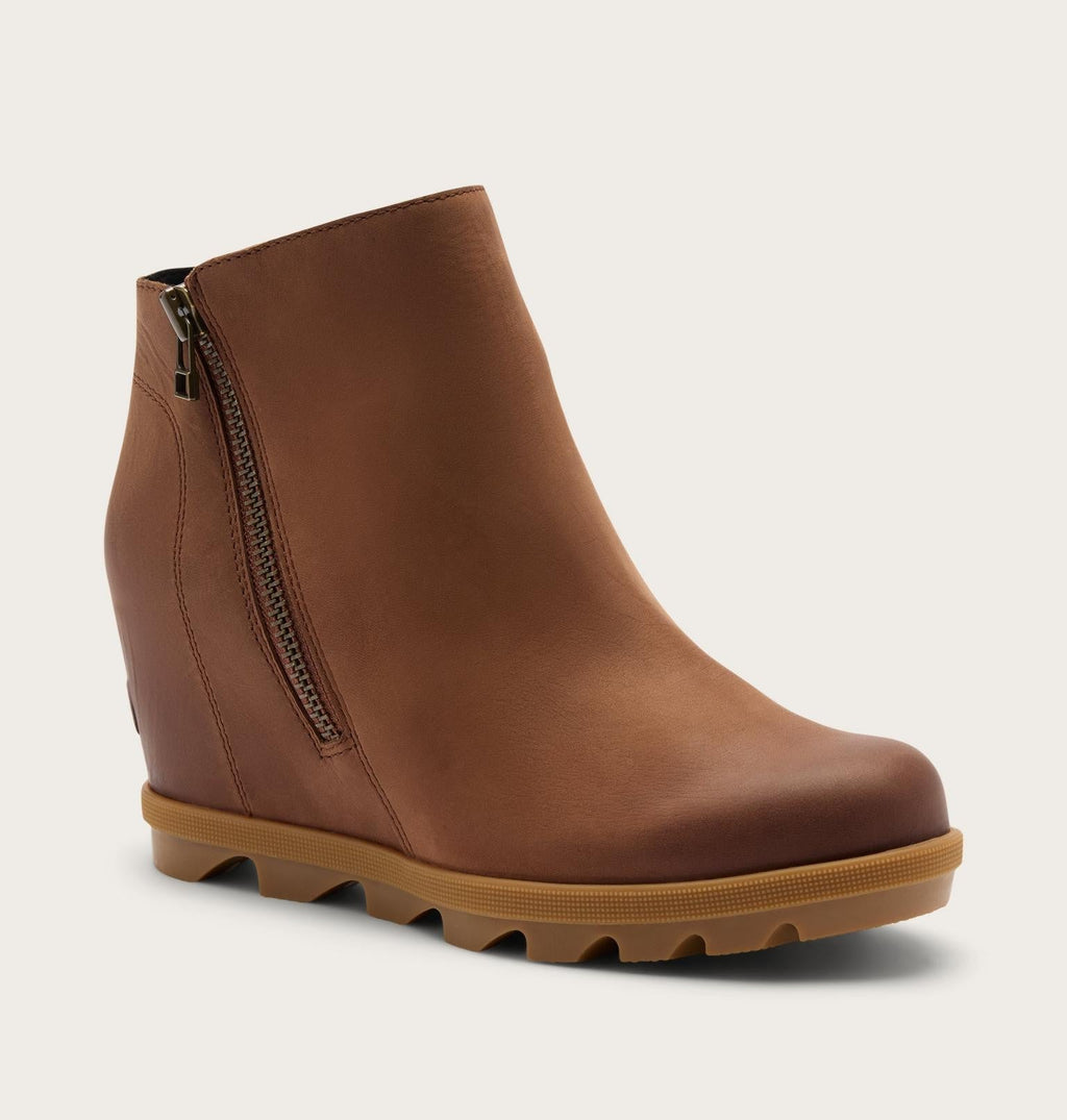 Joan Rhapsody™ Zip Women's Wedge Boot - Dark Auburn, Gum 2