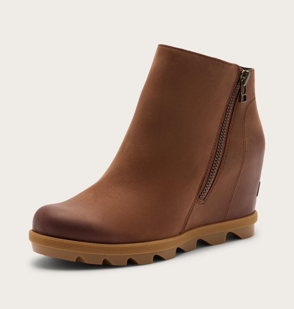 Joan Rhapsody™ Zip Women's Wedge Boot - Dark Auburn, Gum 2