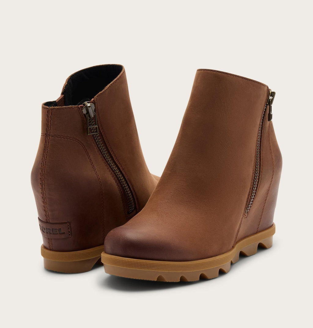 Joan Rhapsody™ Zip Women's Wedge Boot - Dark Auburn, Gum 2