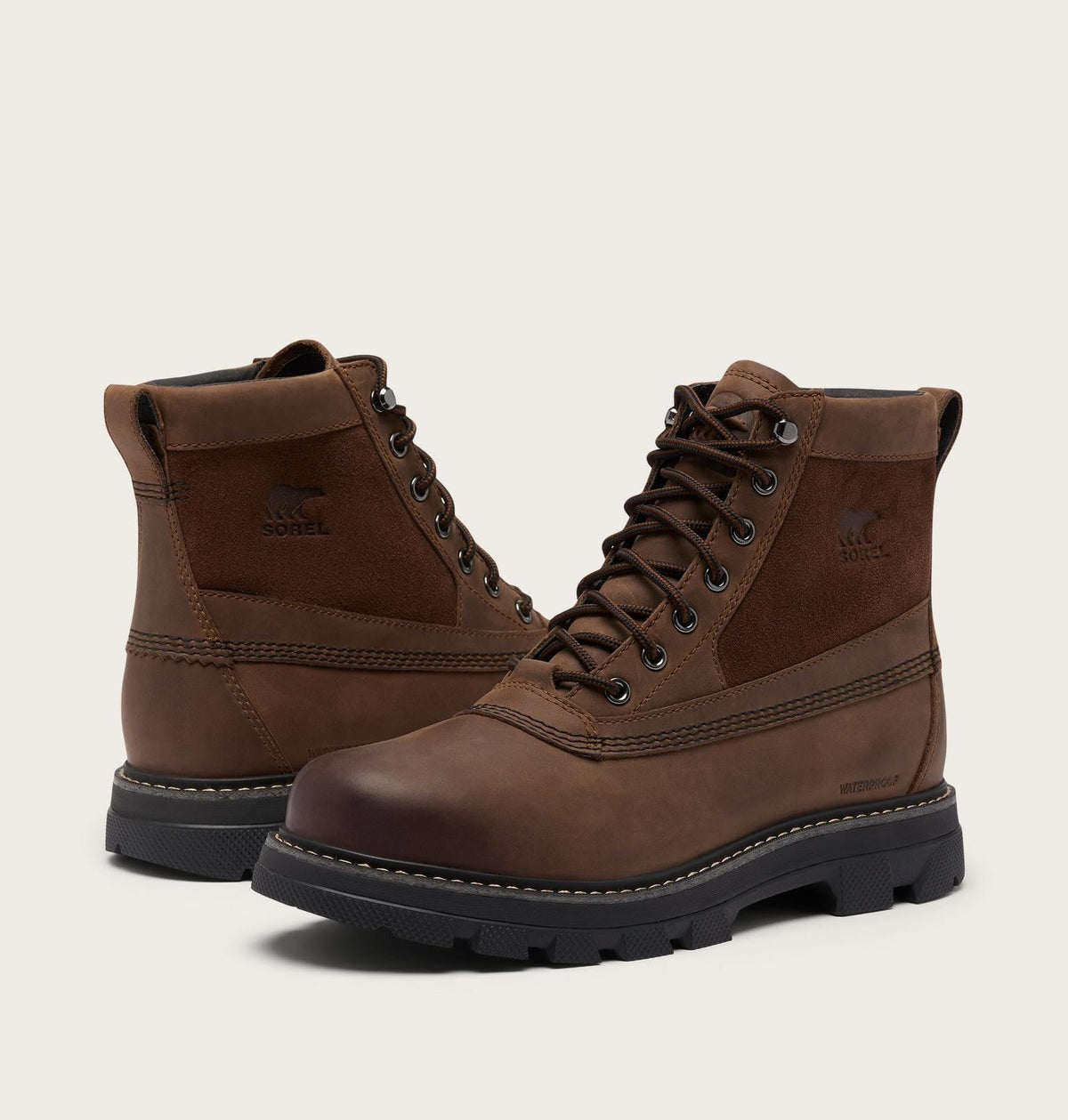 Lark-47™ Men's Waterproof Boot - Tobacco, Black