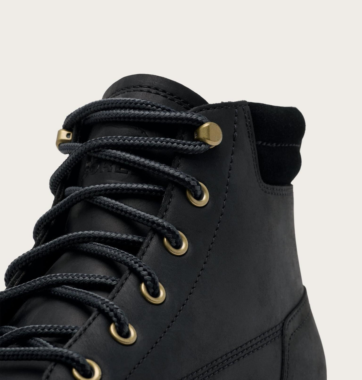 Lark-47™ Moc Toe Men's Waterproof Boot - Black, Bleached Ceramic