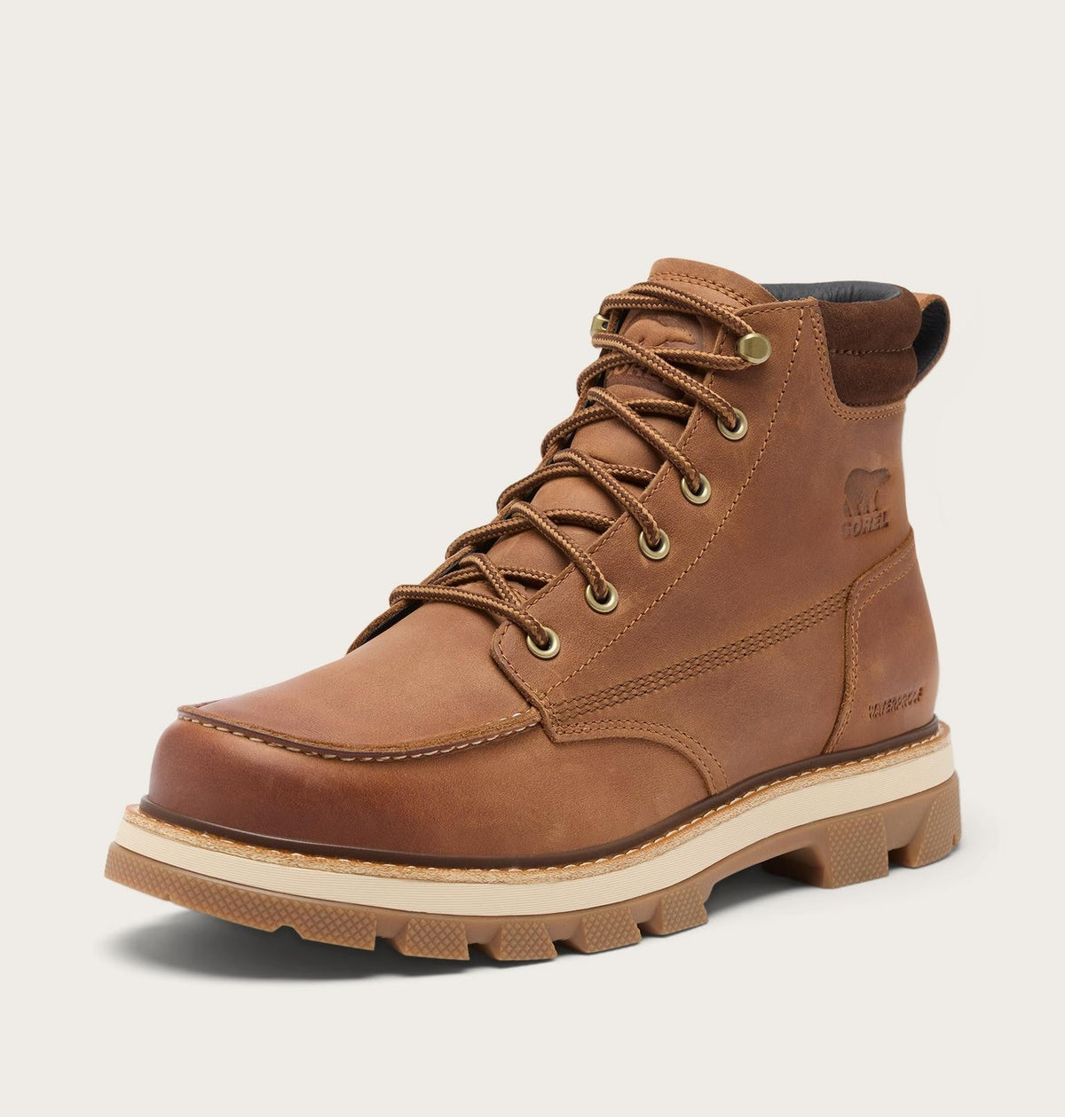 Lark-47™ Moc Toe Men's Waterproof Boot - Velvet Tan, Tobacco