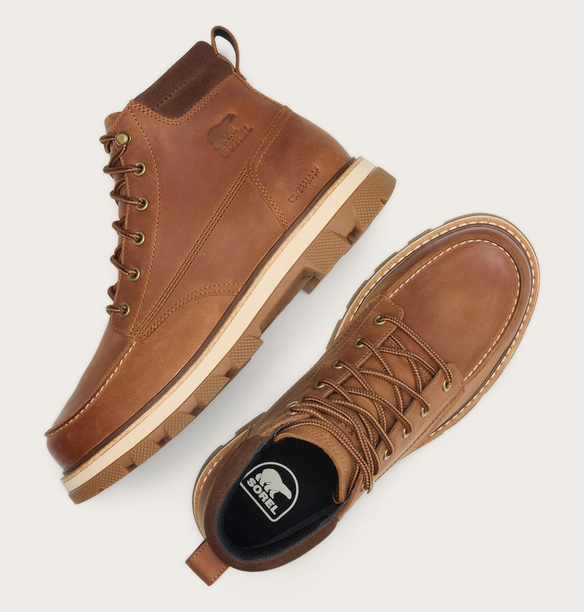 Lark-47™ Moc Toe Men's Waterproof Boot - Velvet Tan, Tobacco