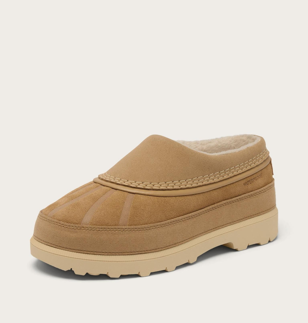 Big Kids Ambler Fireside Waterproof Clog - Caribou Buff, Caribou Beige