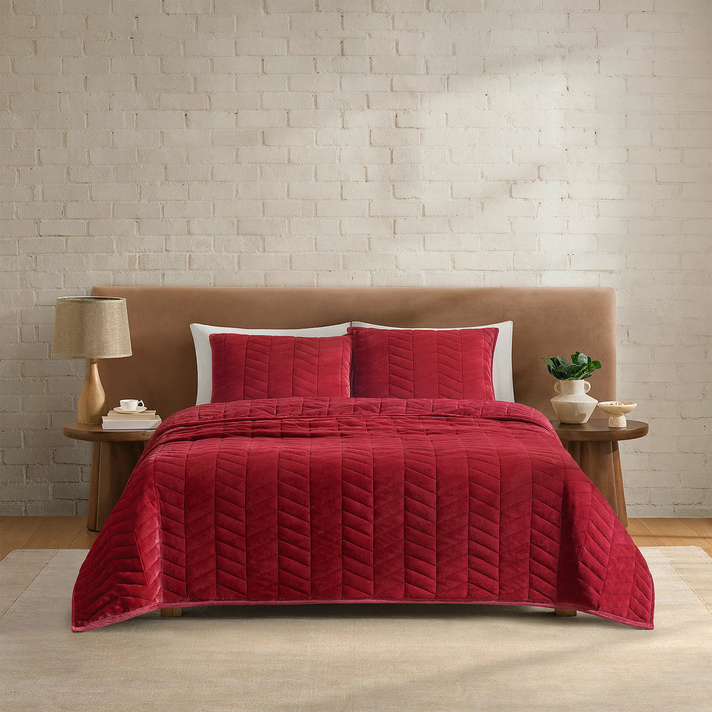 Home Coco Quilt Set T/TXL - COFFEE BERRY