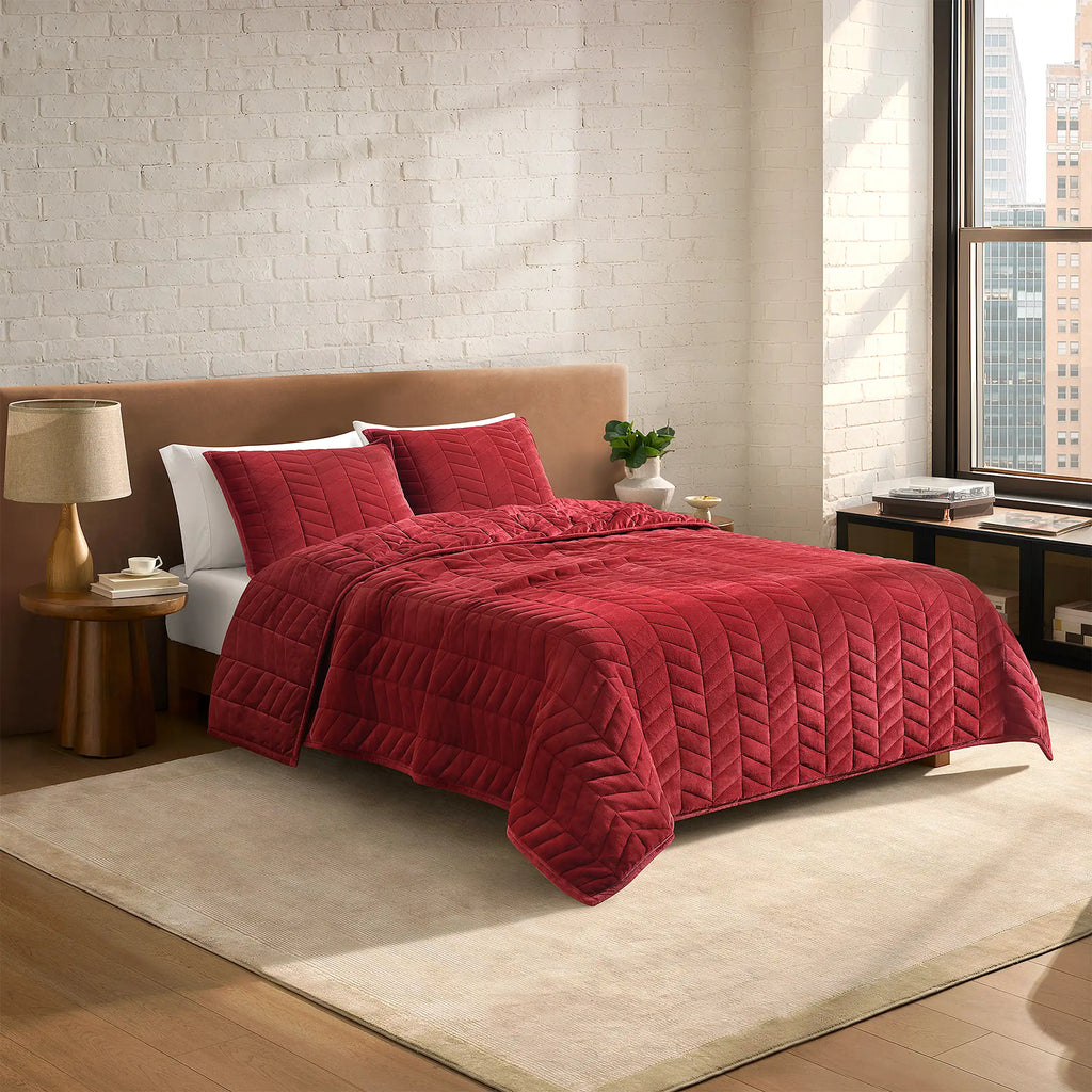 Home Coco Quilt Set T/TXL - COFFEE BERRY