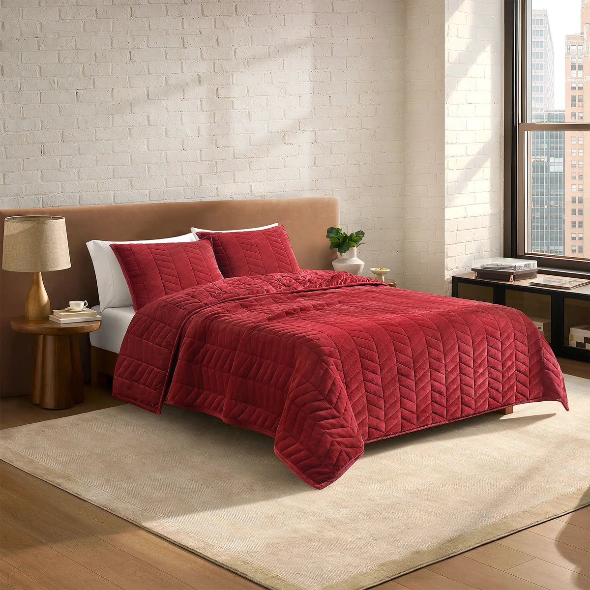 Home Coco Quilt Set T/TXL - COFFEE BERRY