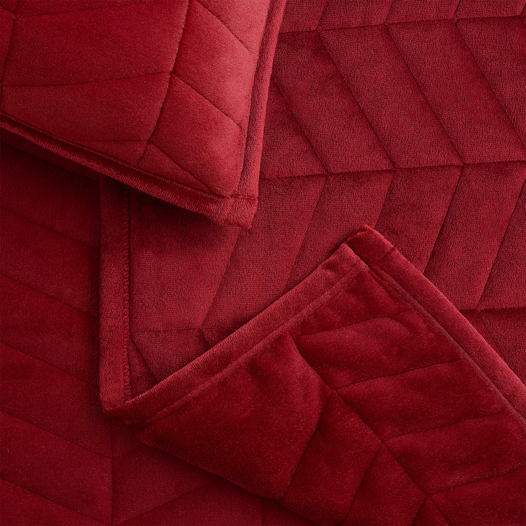 Home Coco Quilt Set King - COFFEE BERRY