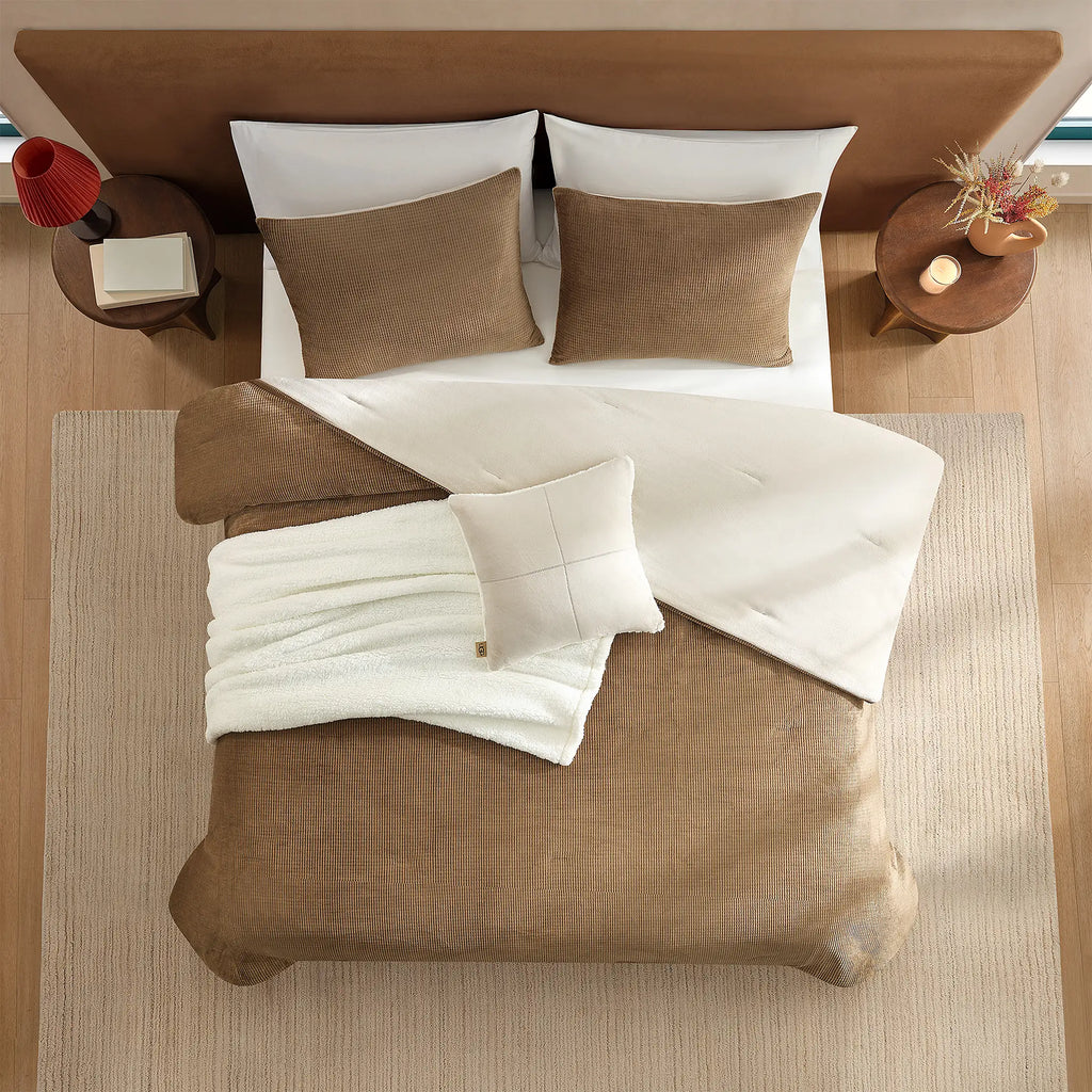 Home Brody Comforter Set F/Q - CHESTNUT
