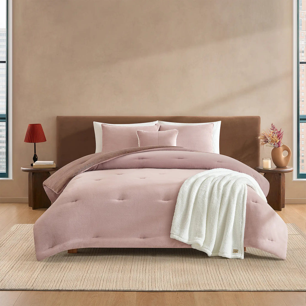 Home Brody Comforter Set King - ROSEWOOD