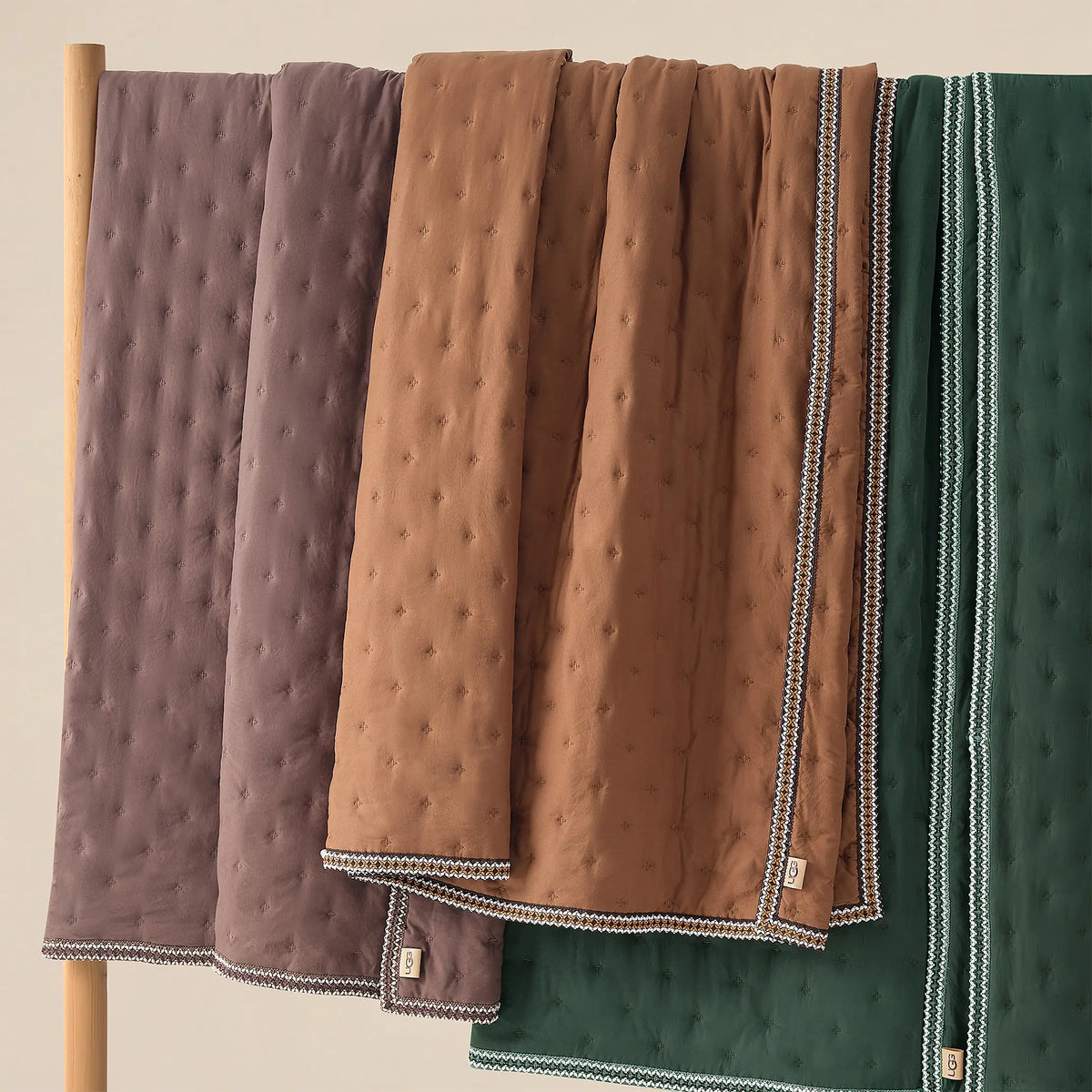 Home Devon UGGbraid Quilt Set T/TXL - ARUGULA
