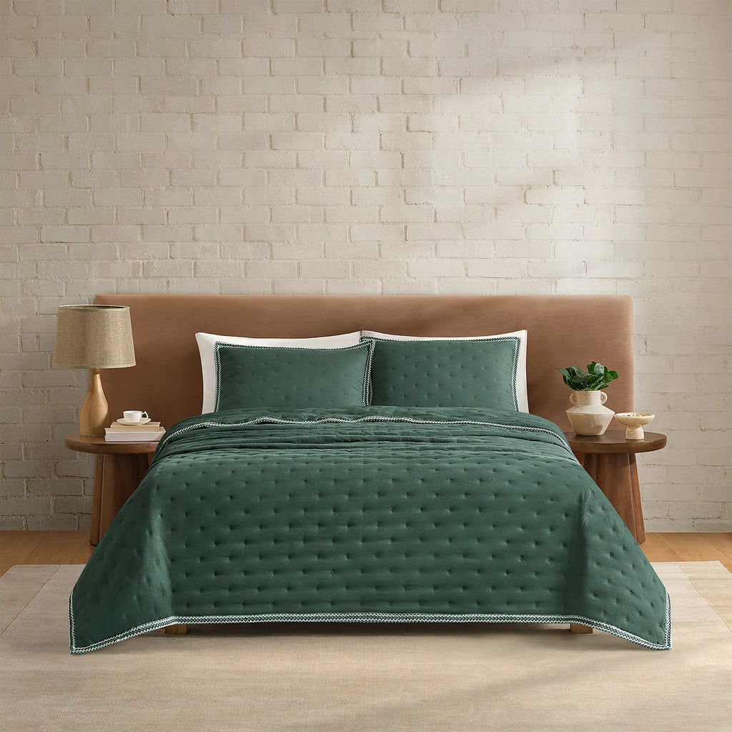 Home Devon UGGbraid Quilt Set T/TXL - ARUGULA
