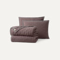 Home Devon UGGbraid Quilt Set T/TXL - BURNT CEDAR