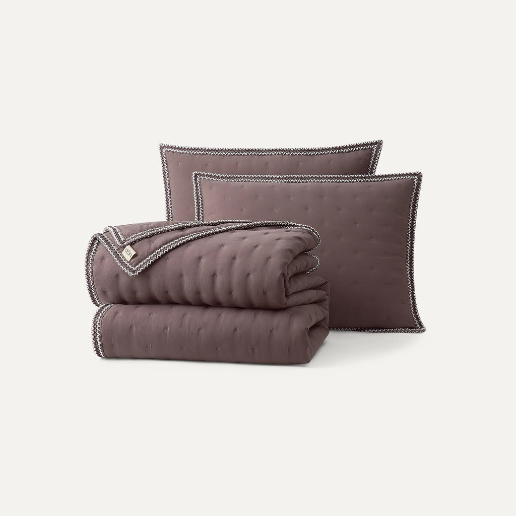 Home Devon UGGbraid Quilt Set F/Q - BURNT CEDAR