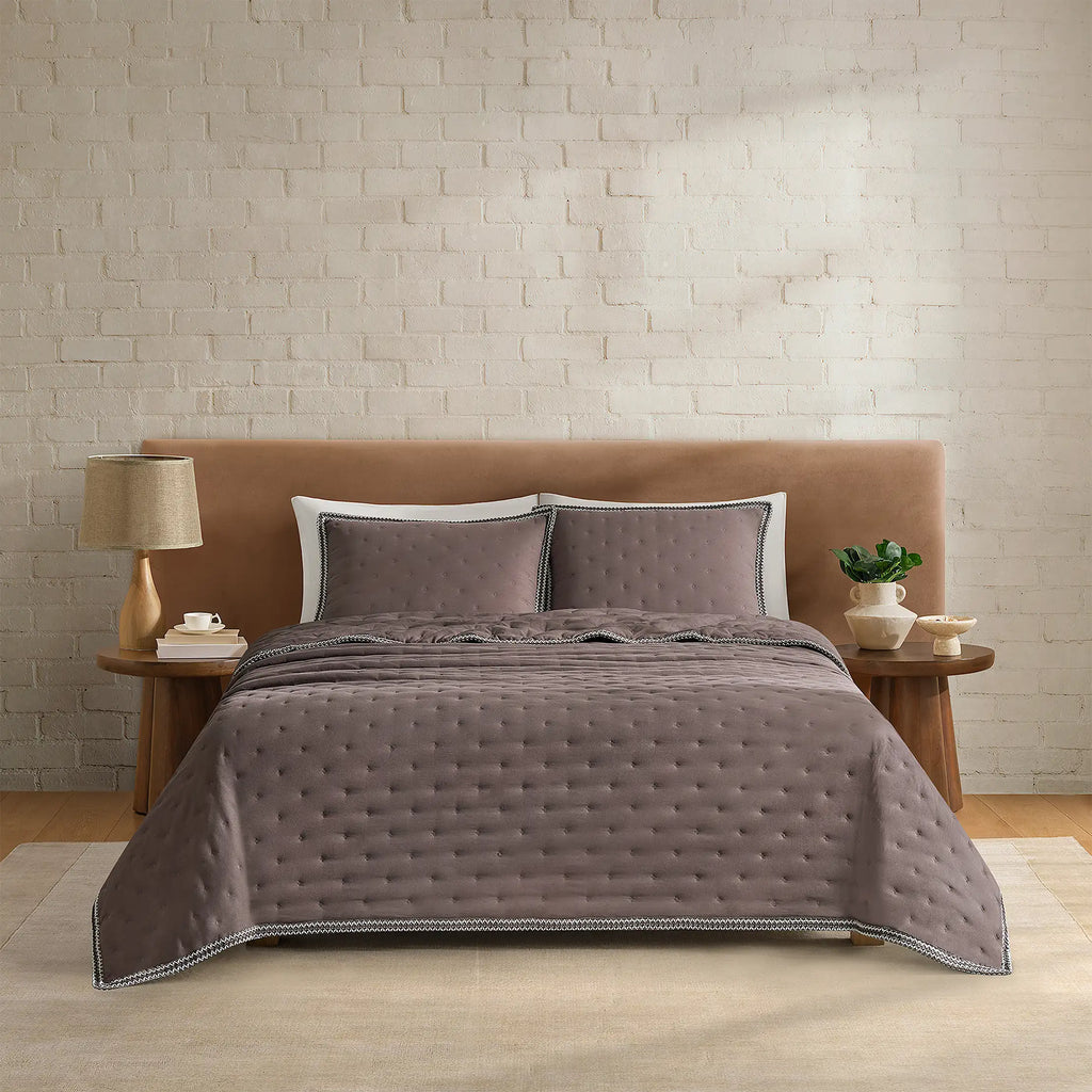 Home Devon UGGbraid Quilt Set F/Q - BURNT CEDAR