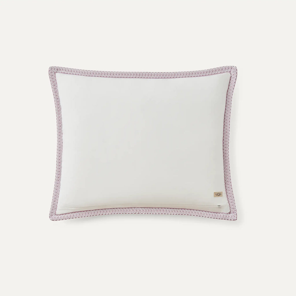 Home Devon UGGbraid Quilt Set King - SNOW / DUSTY ORCHID