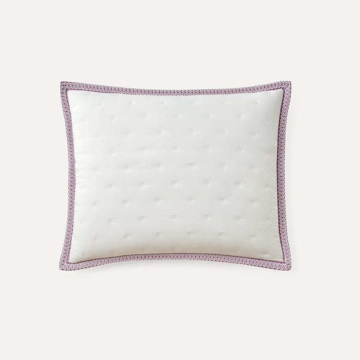 Home Devon UGGbraid Quilt Set King - SNOW / DUSTY ORCHID