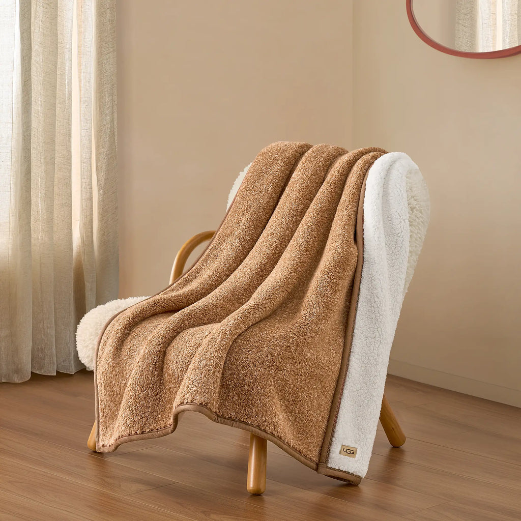 Home Classic UGGfluff Throw 50" x 70" - SANDALWOOD