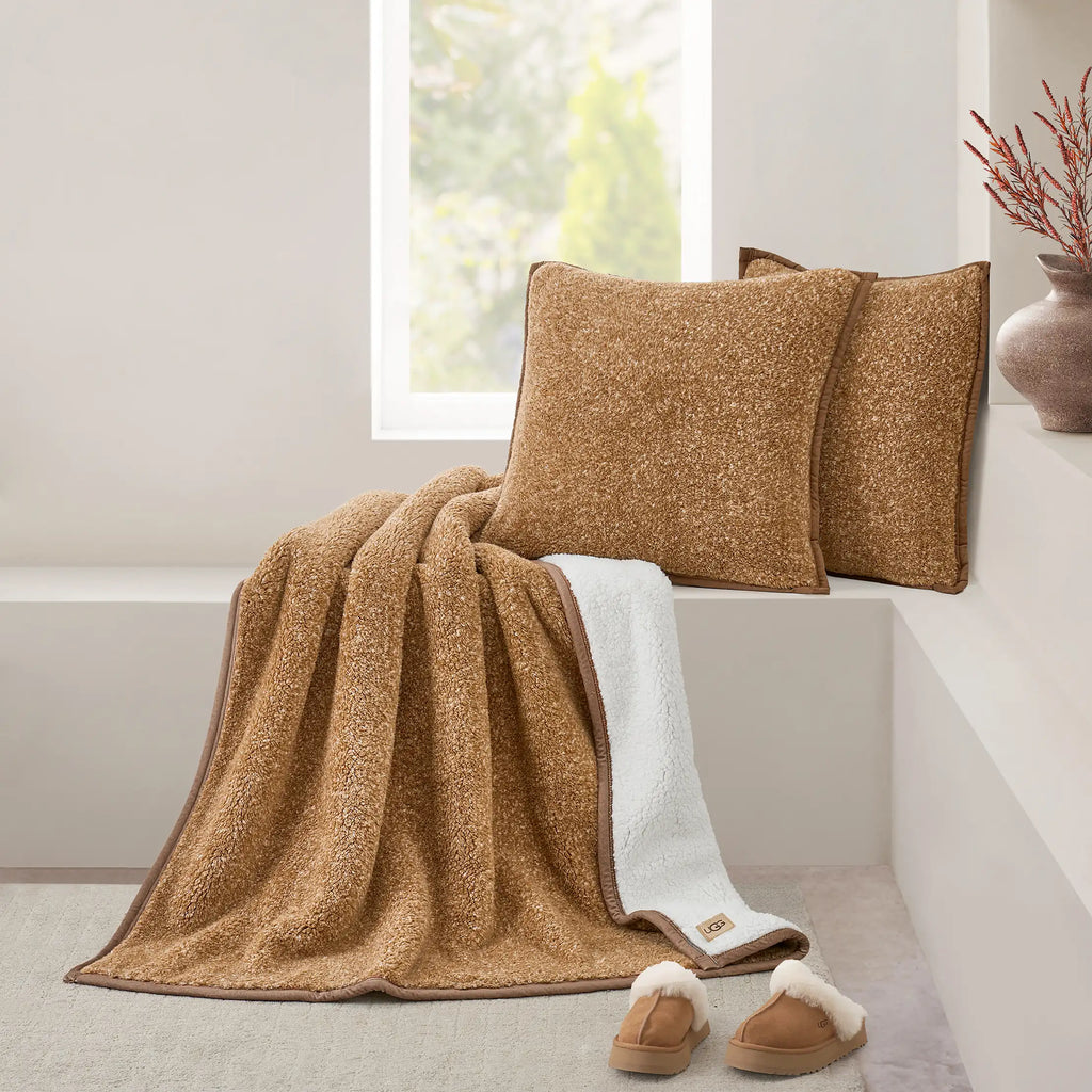 Home Classic UGGfluff Throw 50" x 70" - SANDALWOOD